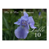 Periwinkle Iris Wedloop Tent Kaarten (Voorkant Horizontaal)