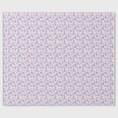 Periwinkle Lavender Pink Flowers Cadeaupapier (Vlak)