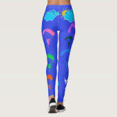 Periwinkle-Leggings met snijpixie Leggings (Achterkant)