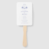 Periwinkle Monogram Programma Handtekening Fan Handwaaier (Voorkant)