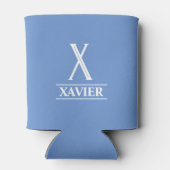 Periwinkle Monogrammed Blikjeskoeler (Achterkant)