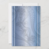 Périwinkle ornate faire-part de mariage (Dos)