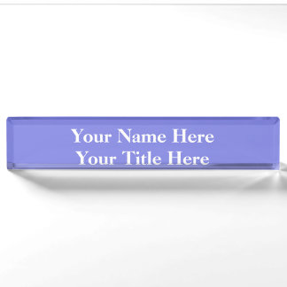 Periwinkle Paars Naambordje