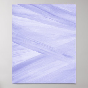 Periwinkle Paarse Abstracte lijnen Periwinkle-pens Poster