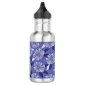 Periwinkle Paarse Floral Pattern Waterfles (Rechts)