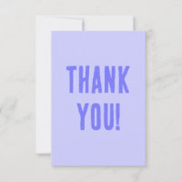 Periwinkle Paarse Solid Bedankt voor je creditcard