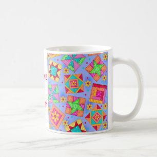 Periwinkle Patchwork Quilt Mok