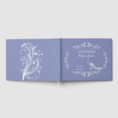 Periwinkle Peacock Flourd Mariage livre d'invité (Complet)