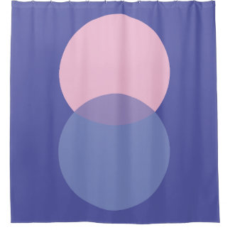 Periwinkle & Pink Douchegordijn