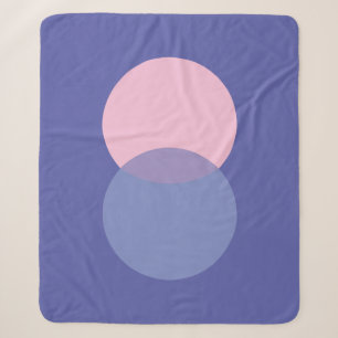 Periwinkle & Pink Sherpa Deken