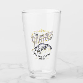 Periwinkle Platypus Glas