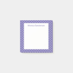 Periwinkle Polka Dot Post-it® Notes