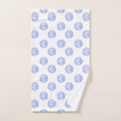 Periwinkle Polka Dots Bad Handdoek (Handdoek)