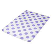 Periwinkle polka-stippen badmat (Gekanteld)