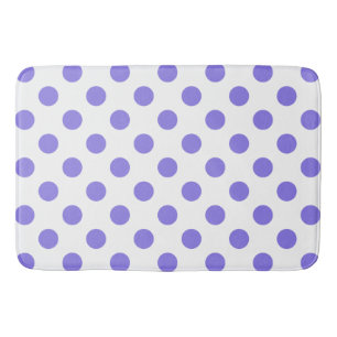 Periwinkle polka-stippen badmat