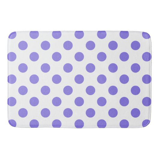 Periwinkle polka-stippen badmat (Voorkant)