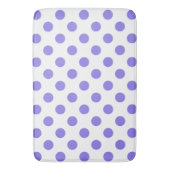 Periwinkle polka-stippen badmat (Voorkant Verticaal)