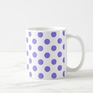 Periwinkle polka-stippen koffiemok