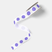 Periwinkle polka-stippen lint (Achterkant)