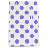 Periwinkle polka-stippen medium cadeauzakje (Voorkant)
