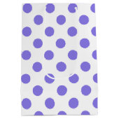 Periwinkle polka-stippen medium cadeauzakje (Achterkant)