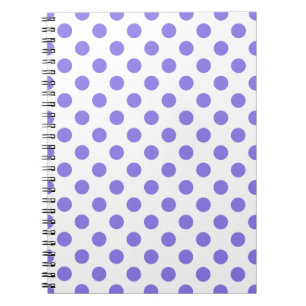 Periwinkle polka-stippen notitieboek