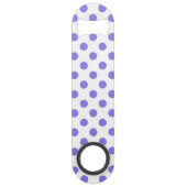 Periwinkle polka-stippen speed flessenopener (Achterkant)