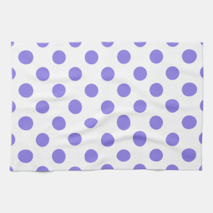 Periwinkle polka-stippen theedoek