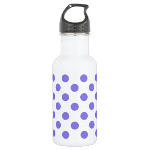 Periwinkle polka-stippen waterfles