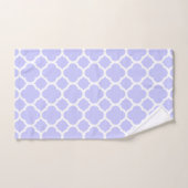 Periwinkle Quatrefoil Patroon Bad Handdoek (Handdoek)