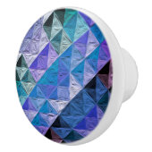 Periwinkle Quilty Keramische Knop (Rechts)