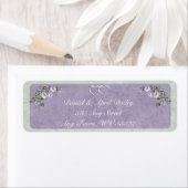 Periwinkle retour adreslabels etiket (Insitu)