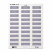 Periwinkle retour adreslabels etiket (Full Sheet)