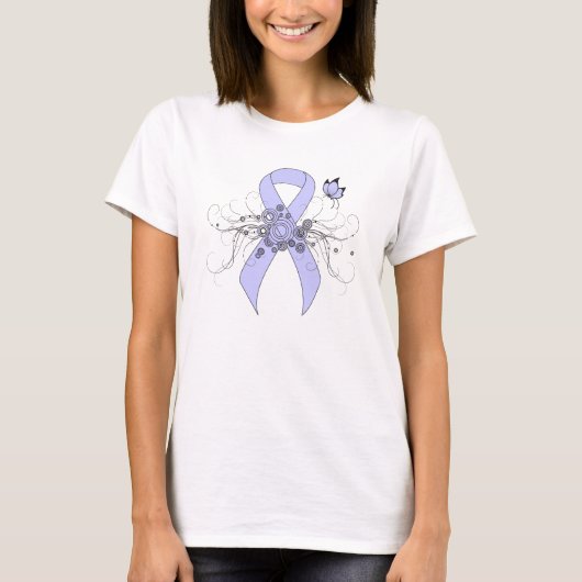 Periwinkle Ribbon met Butterfly T-shirt (Voorkant)