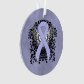 Periwinkle Ribbon met Wings Ornament (voorkant)