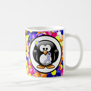 Periwinkle Ribbon Penguin Koffiemok