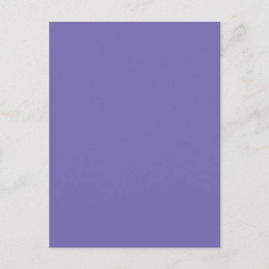 Periwinkle Solid Color Briefkaart (Voorkant)