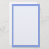 Periwinkle Solid Color Briefpapier (Voorkant / Achterkant)