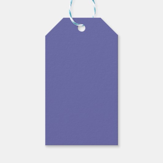 Periwinkle Solid Color Cadeaulabel (Voorkant)