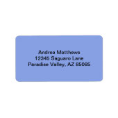 Periwinkle Solid Color Etiket (Voorkant)