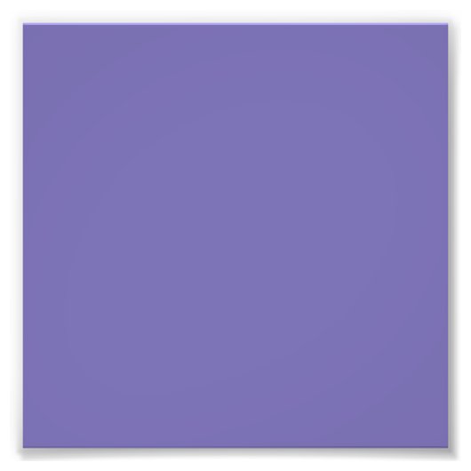 Periwinkle Solid Color Foto Afdruk (Voorkant)