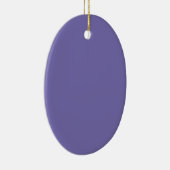 Periwinkle Solid Color Keramisch Ornament (Rechts)