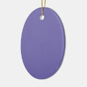 Periwinkle Solid Color Keramisch Ornament (Links)