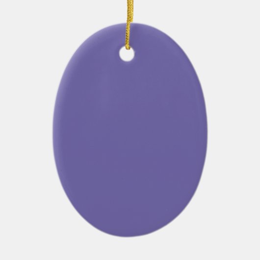 Periwinkle Solid Color Keramisch Ornament (Voorkant)