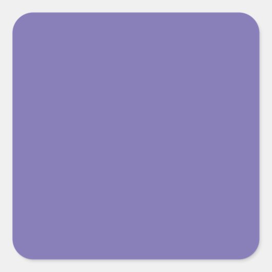 Periwinkle Solid Color Vierkante Sticker (Voorkant)