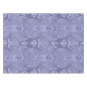Periwinkle Steel Floral Lace Damask Tafelkleed (Voorkant (Horizontaal))
