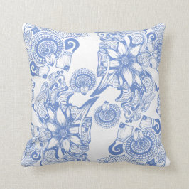 Periwinkle-stroomventiel Kussen