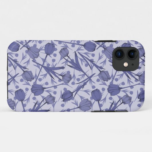 Periwinkle tuliembloem Case-Mate iPhone case (Achterkant (horizontaal))