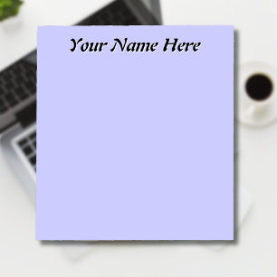 Periwinkle unieke gepersonaliseerde leraar geschen notitieblok