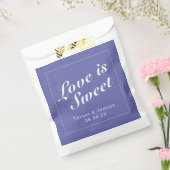 Periwinkle & White Modern minimalist Weddenschap Bedankzakje (Gezegeld)